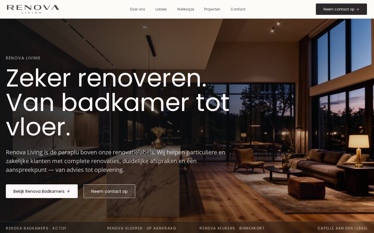 WordPress website Renovaliving — wonen & renovatie — ontworpen en gebouwd door Yousource (renovaliving.nl)