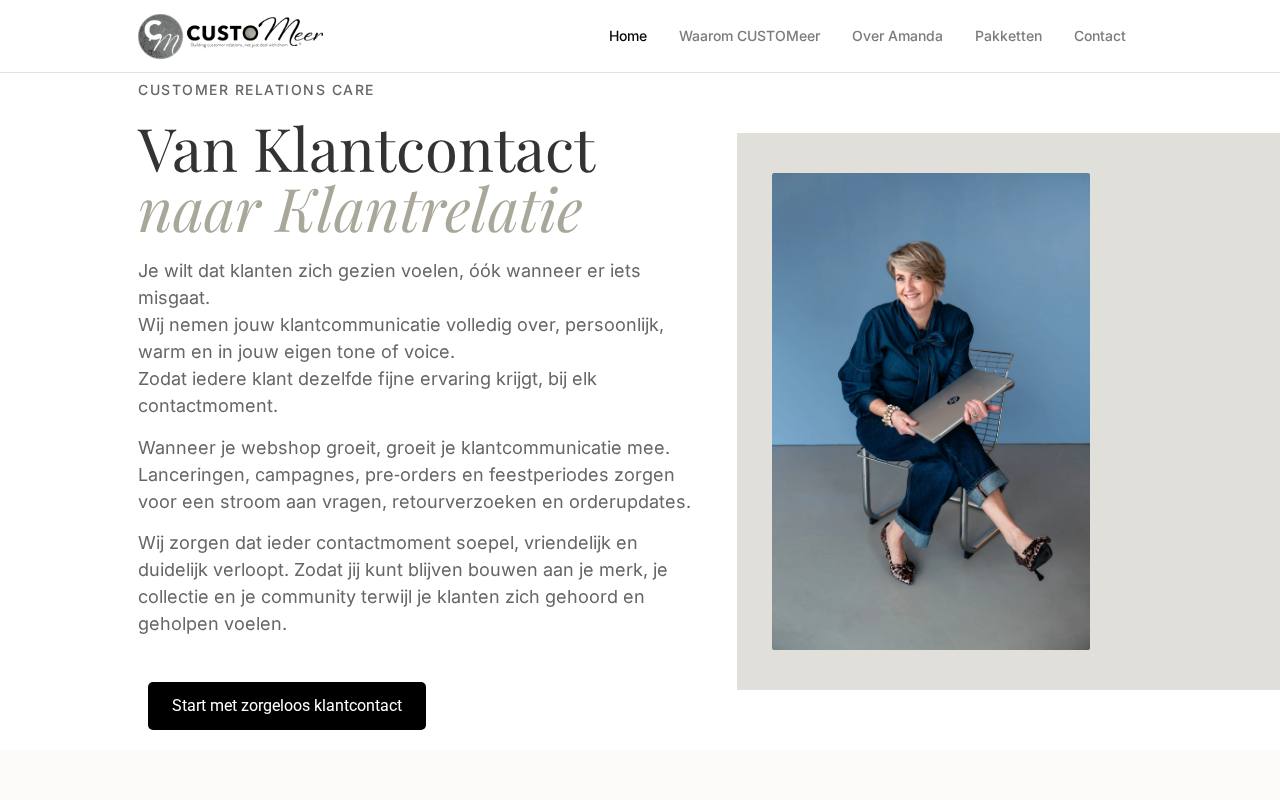WordPress website Customeer — maatwerk & webshop — ontworpen en gebouwd door Yousource (customeer.nl)