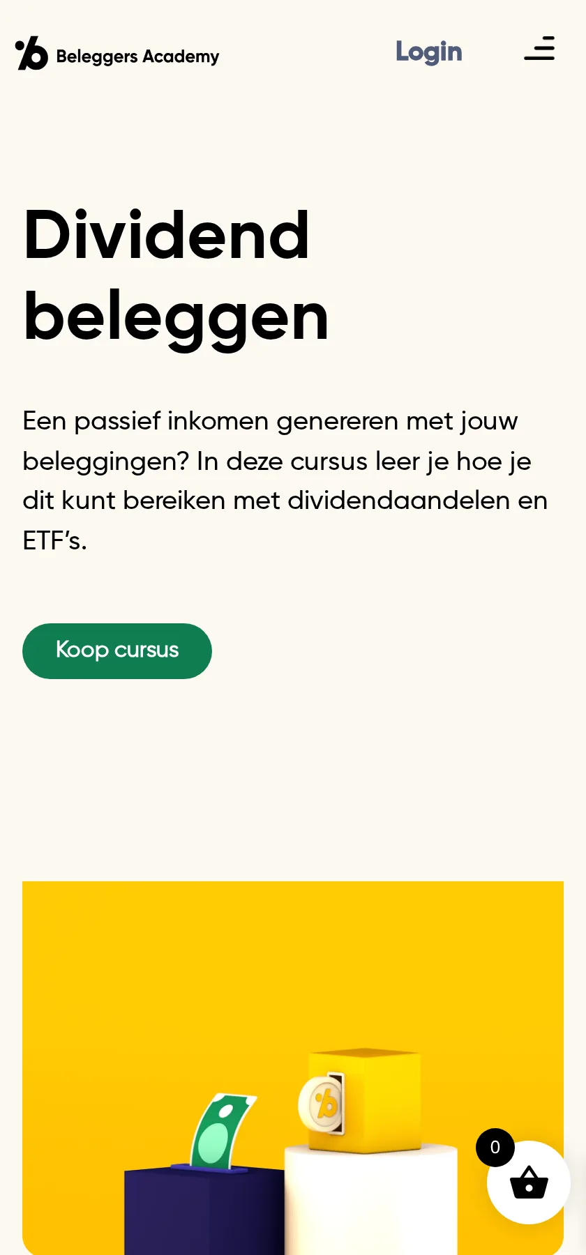 Mobiele weergave van Beleggers Academy